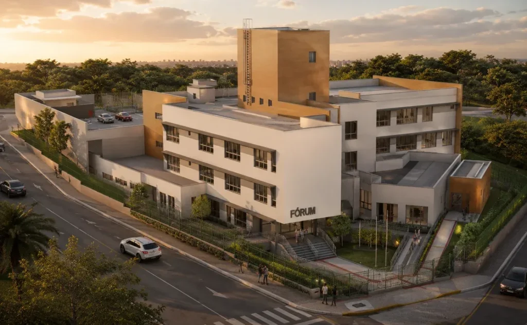 Fórum de Rio Negrinho, projeto Oliveira Araújo Engenharia